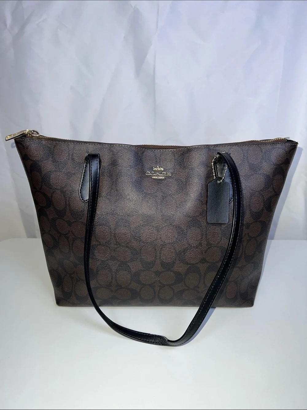 Coach 2020 Zip Top Tote Signature Canvas